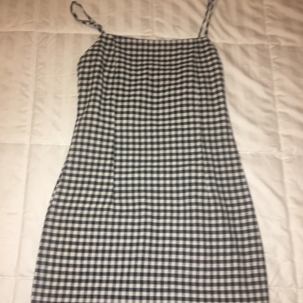 gingham mini dress